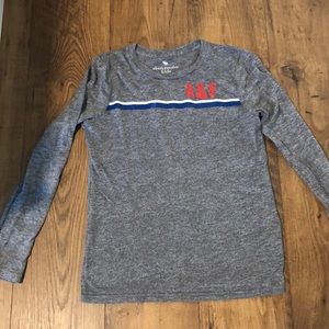 ABERCROMBIE KIDS LONG SLEEVE TEE SIZE 13-14 grey